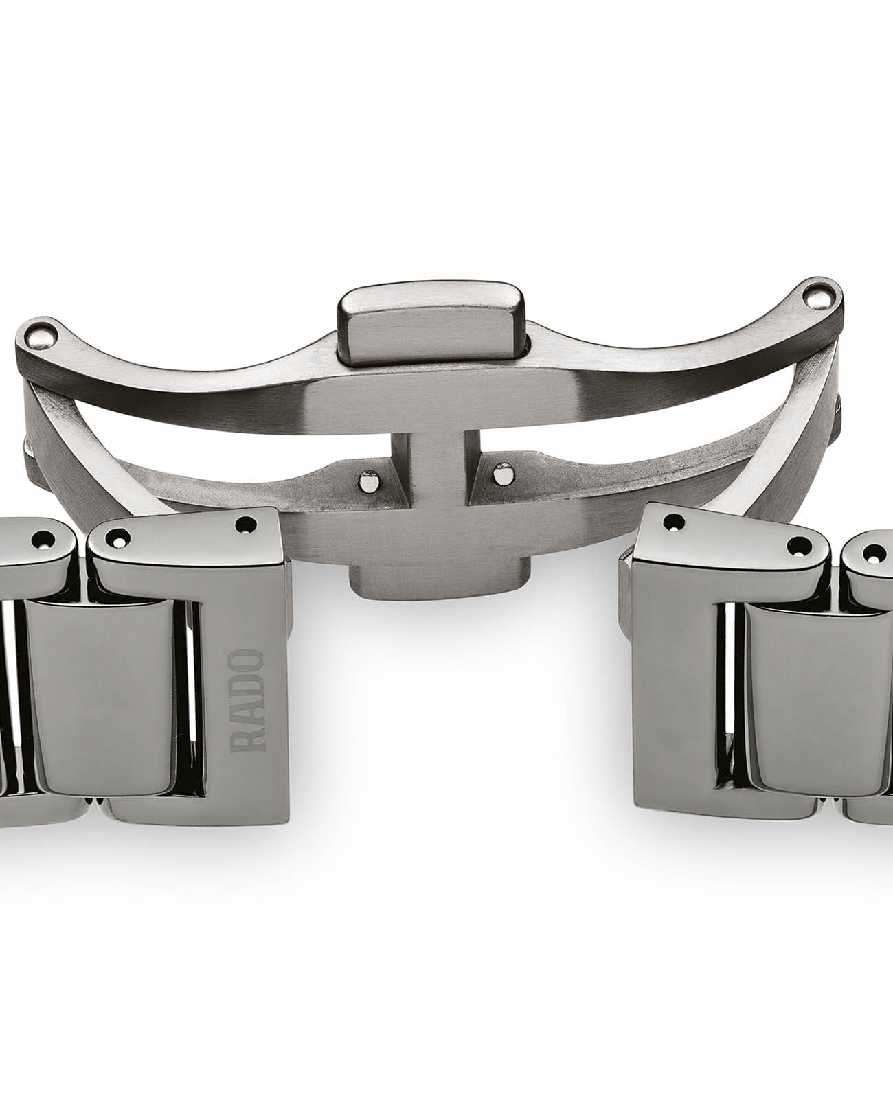 Rado Rado True Square Automatic R27077702 , true square швейцария мужские часы на браслете титан + высокотехнологичная плазменная керамика боковой вид